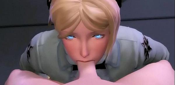  3D Cartoon porn - Sexy young big tits teen sucking cock and fucked from behind - httptoonypip.vip - 3D Cartoon porn
